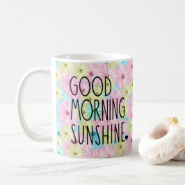 Taza De Café Buenos días Sunshine Floral