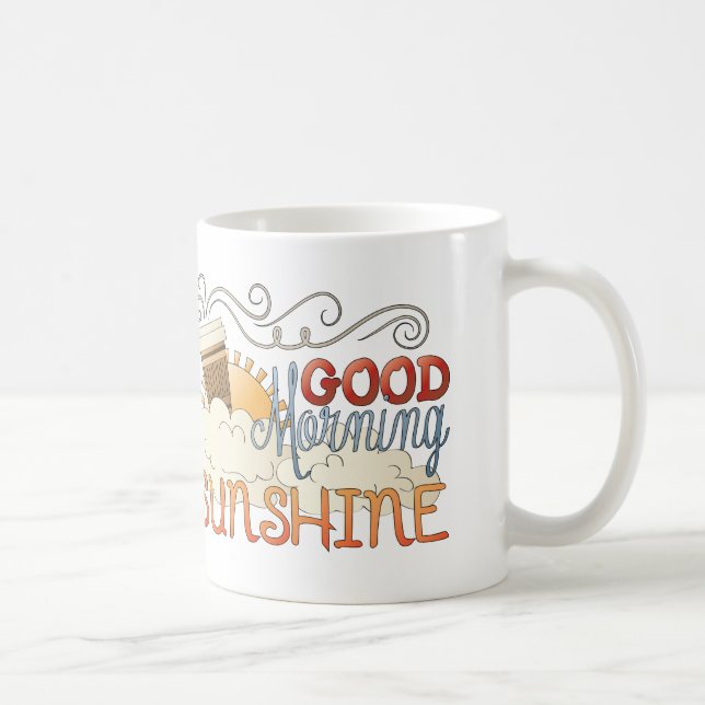 Taza De Café Buenos días Sunshine Mug Coffee Mug Cup (Derecha)