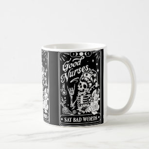 Taza De Café Buenos Enfermeros Dicen Palabras D Divertido Tarot