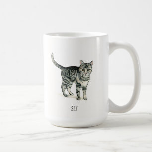 Taza De Café Buenos gatos: Sentarse Mug