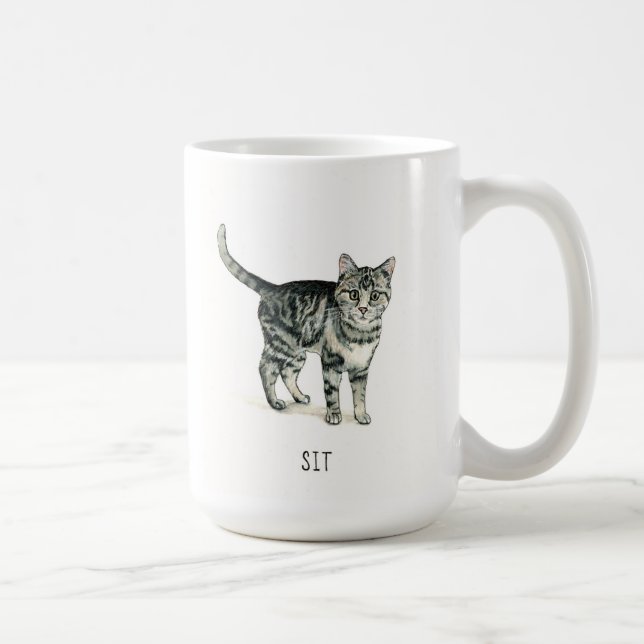 Taza De Café Buenos gatos: Sentarse Mug