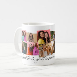 Taza De Café Buenos momentos grandes recuerdos divertido collag