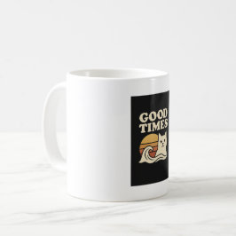 Taza De Café Buenos tiempos retro - Vibes positivas ventilares