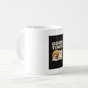 Taza De Café Buenos tiempos retro - Vibes positivas ventilares