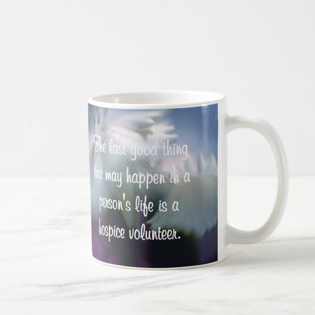 Taza De Café Buenos trabajos del voluntario del hospicio (Derecha)