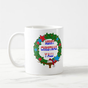 Taza De Café Buey de Santa - Felices Navidad usted