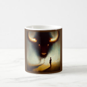 Taza De Café Búfalo animal espiritual 1