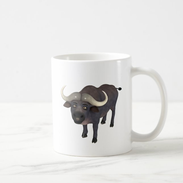 Taza De Café Búfalo de agua del dibujo animado (Derecha)