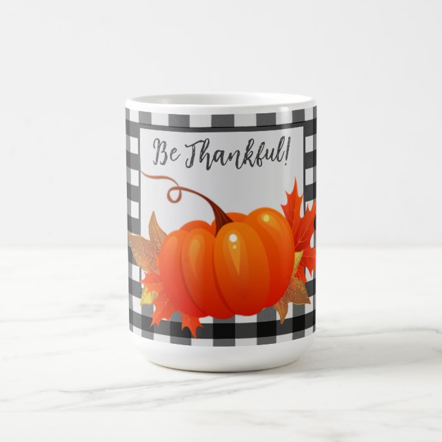 Taza De Café Búfalo de la calabaza de Acción de Gracias (Centro)