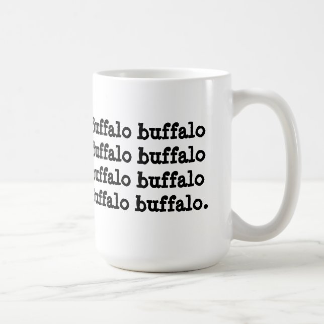 Taza De Café Búfalo del búfalo del búfalo del búfalo del búfalo (Derecha)