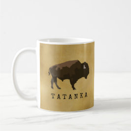 Taza De Café Búfalo nativo americano | Bison | Dibujo de Tatank
