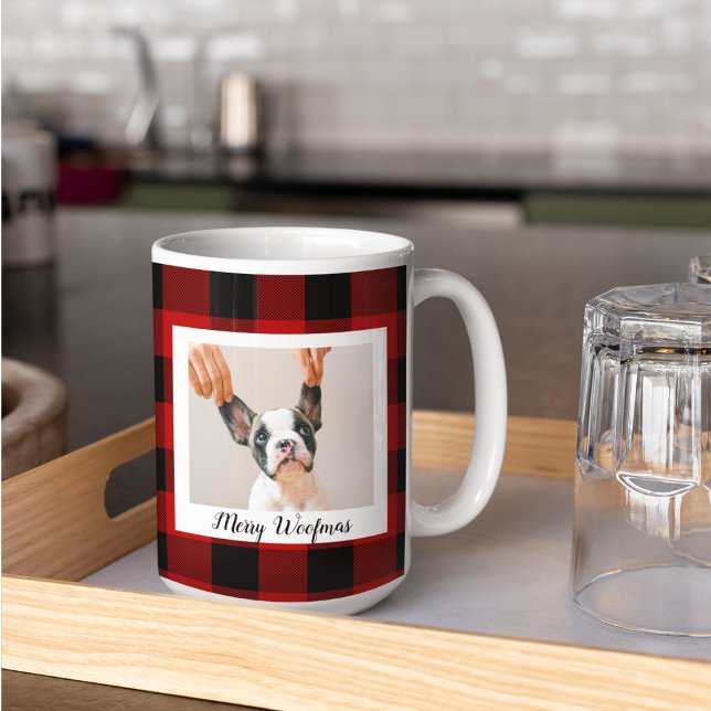 Taza De Café Búfalo Rojo Tapado Y Woofmas De Cerezo Con Foto De (Subido por el creador)