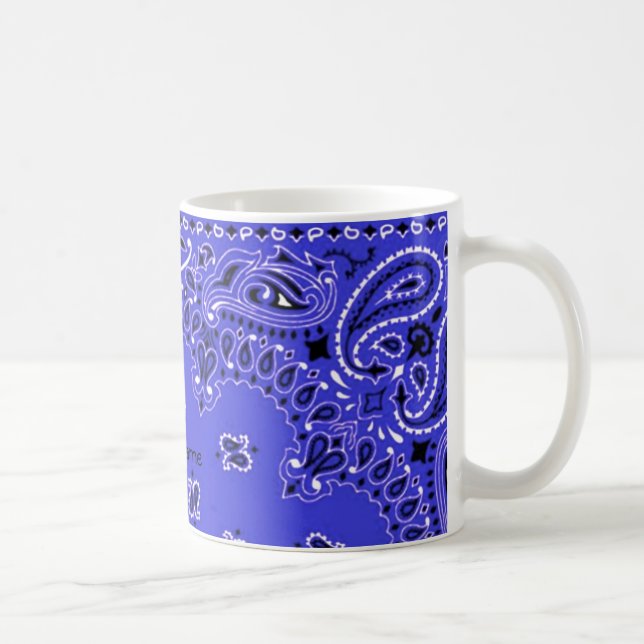 Taza De Café Bufanda occidental YourName del pañuelo de Paisley (Derecha)