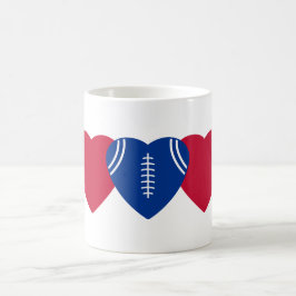 Taza De Café Buffalo Bills Football Heart Design