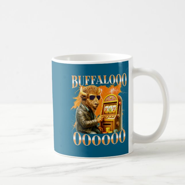 Taza De Café Buffalo Bison Casino Slot Machine Funny Gambling B (Derecha)