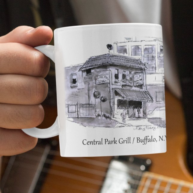 Taza De Café Buffalo NY Central Park Grill Tavern Arte Original (Subido por el creador)