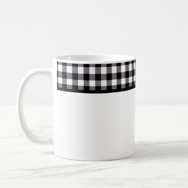 Taza De Café Buffalo Plaid (Izquierda)