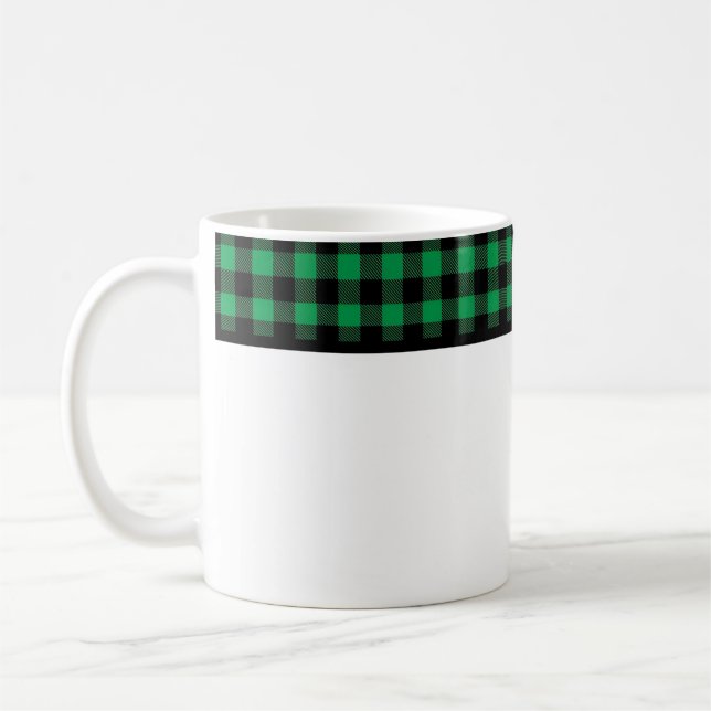 Taza De Café Buffalo Plaid (Izquierda)