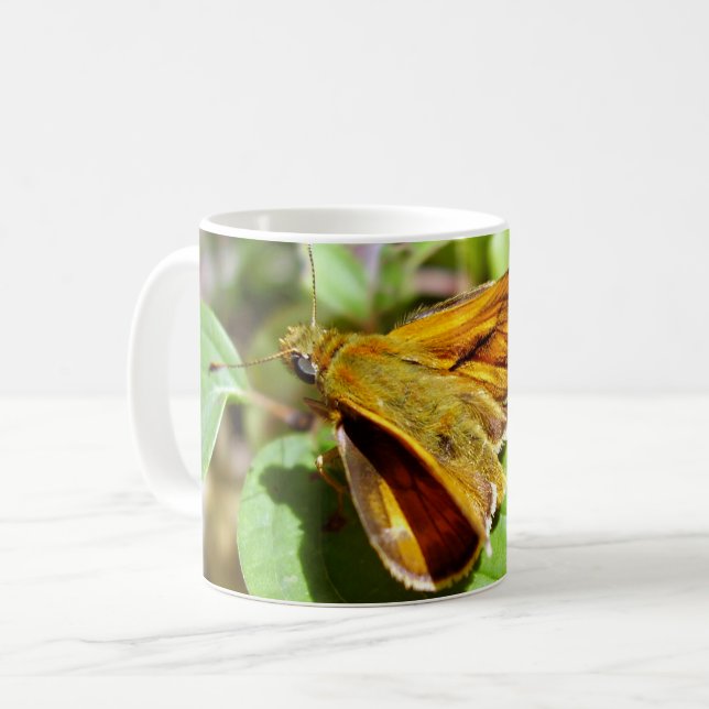 Taza De Café Bug Mug de mariposa de esquiador pequeño (Anverso izquierdo)