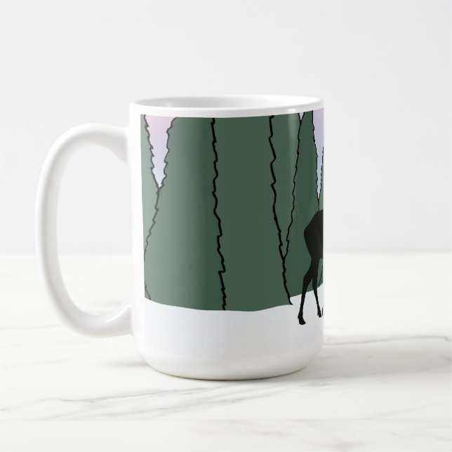 Taza De Café Bugling Bull Elk and Fish mug (Izquierda)