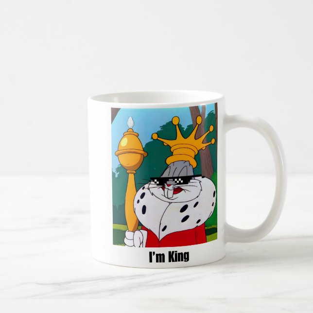 Taza De Café Bugs Bunny Meme (Derecha)