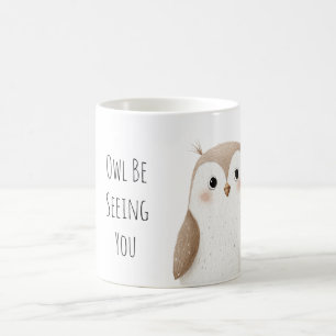 Taza De Café Búho Adorable Te Veré