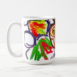 Taza De Café Búho alegría otoñal