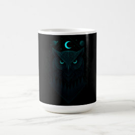 Taza De Café Búho Astral - Sabiduría Cósmica Nocturna