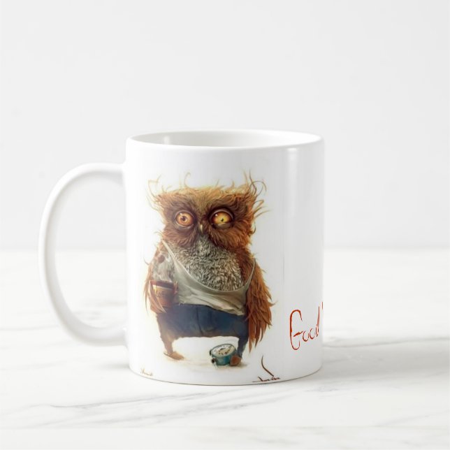TAZA DE CAFÉ BÚHO BORRACHO (Izquierda)