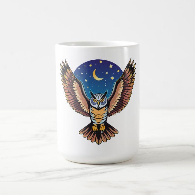 Taza De Café búho cornudo (Centro)