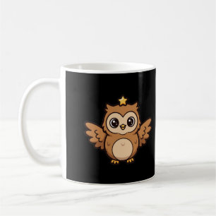 Taza De Café Búho Corona de Navidad