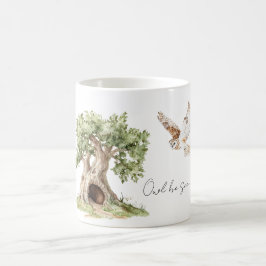 Taza De Café Búho de árbol te verá pájaro