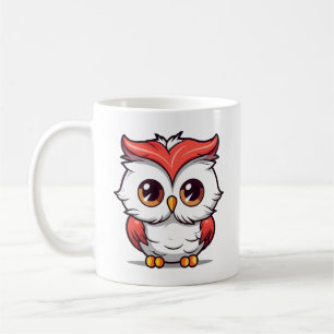 Taza De Café Búho de dibujos animados de estilo Kawaii hermoso