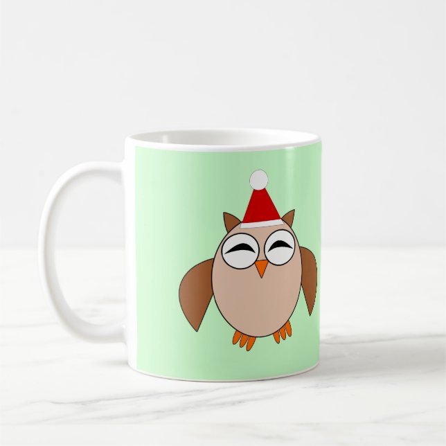 Taza De Café Búho de los Navidades (Izquierda)