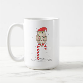 Taza De Café Búho de Navidad