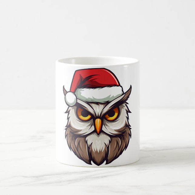 Taza De Café Búho de Navidad (Centro)