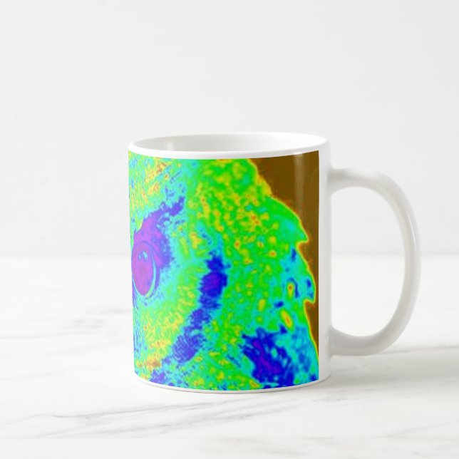 Taza De Café búho fluorescente (Derecha)