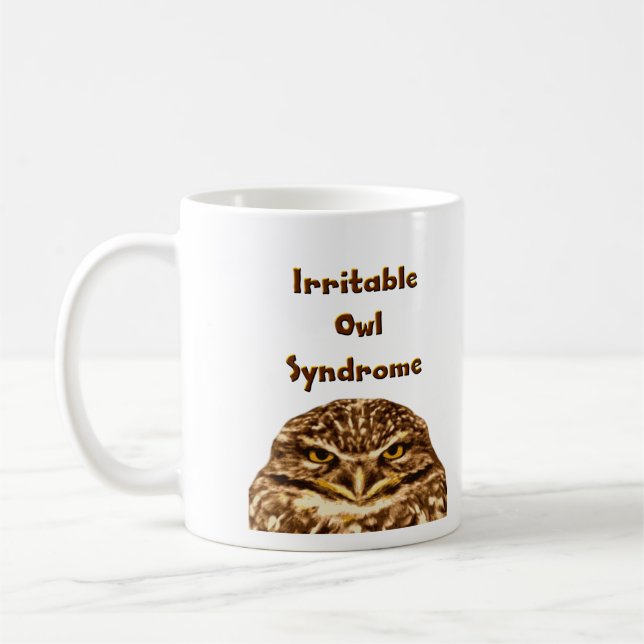 Taza De Café Búho irritable (Izquierda)