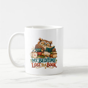 Taza De Café Búho Lector Soñoliento – Humor para Amantes de los