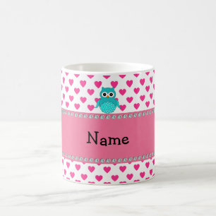 Taza De Café Búho lindo conocido personalizado