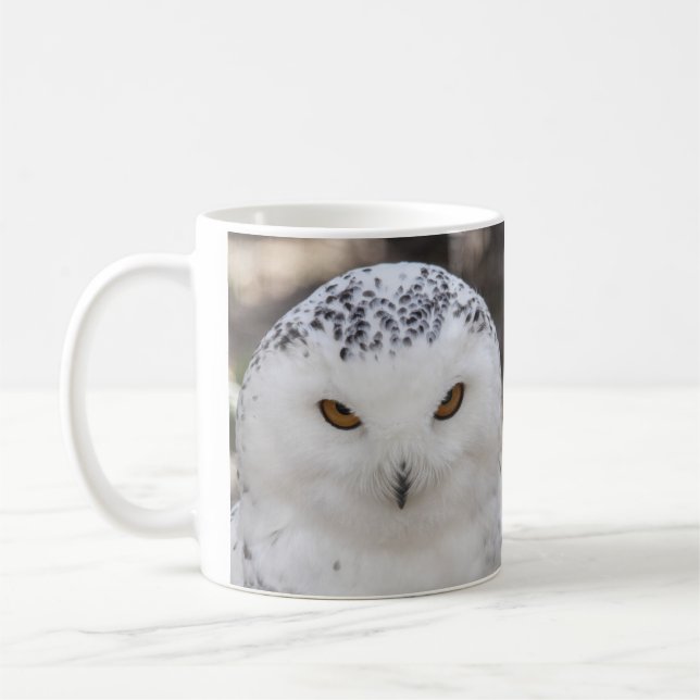 Taza De Café Búho Nevado (Izquierda)