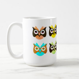 Taza De Café búho, pájaro, naturaleza