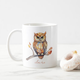 Taza De Café Búho Personalizado