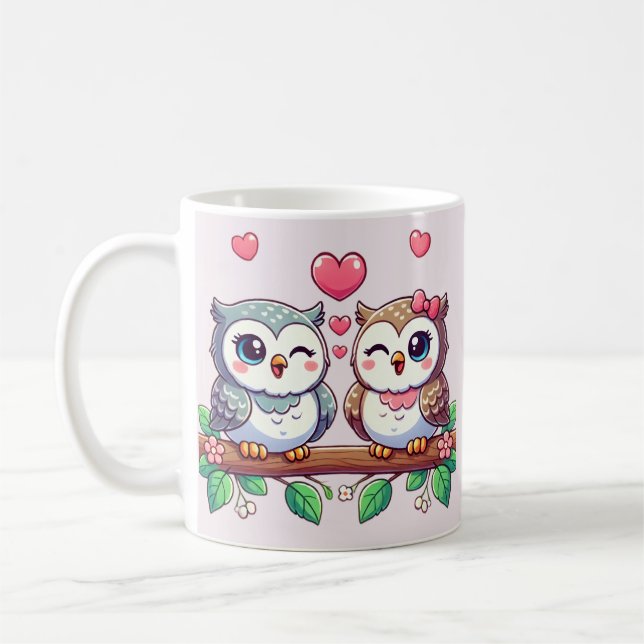 Taza De Café Búho siempre te ama (Izquierda)