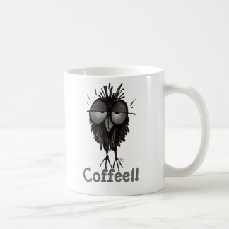Taza De Café ¡Búho soñoliento lindo y divertido de encargo que