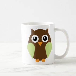 Taza De Café Búho verde