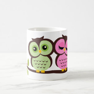 Taza De Café Búhos adorables