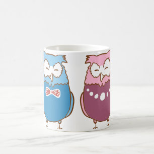 Taza De Café Búhos felices