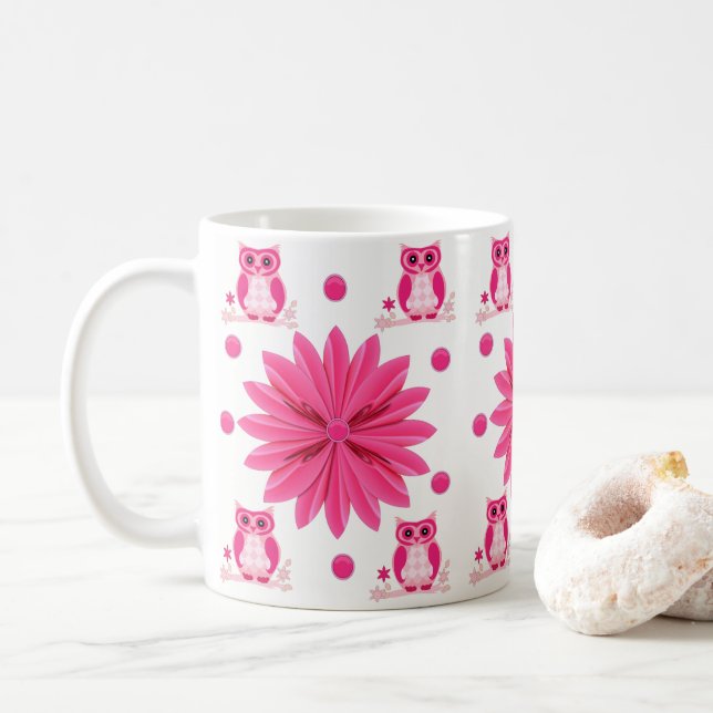 Taza De Café búhos mugs (Con donut)