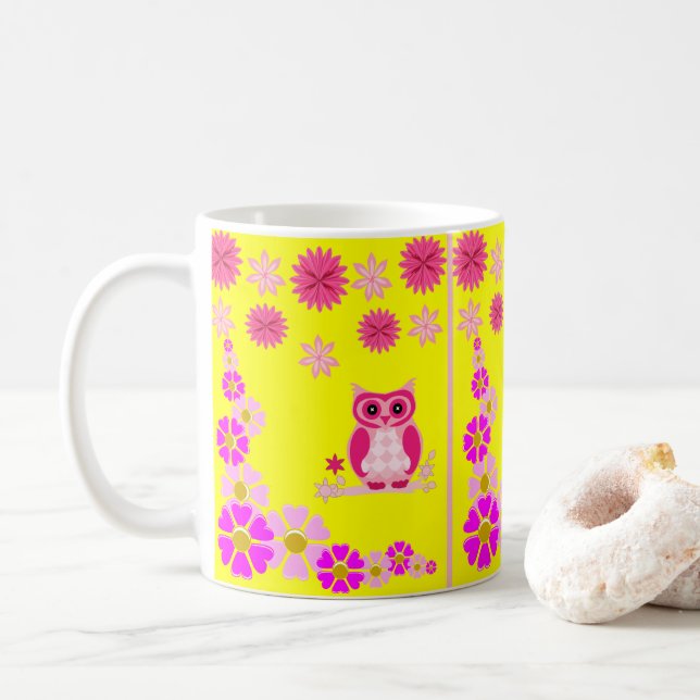 Taza De Café búhos mugs (Con donut)